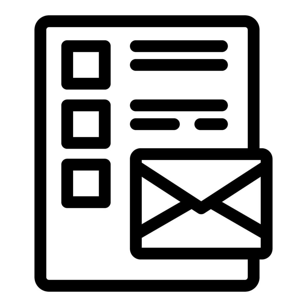 Electronic mail marketing campaign sending out newsletter icon vector
