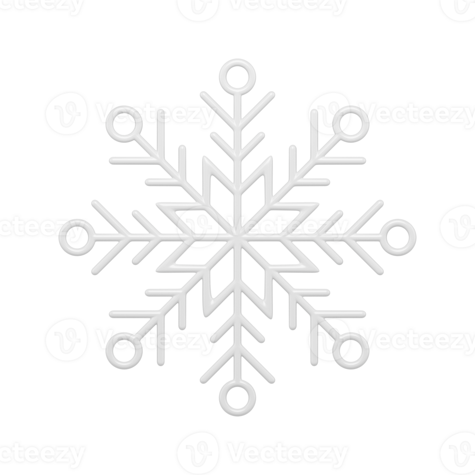 Snowflake with openwork white tracery. New year decoration cryst png