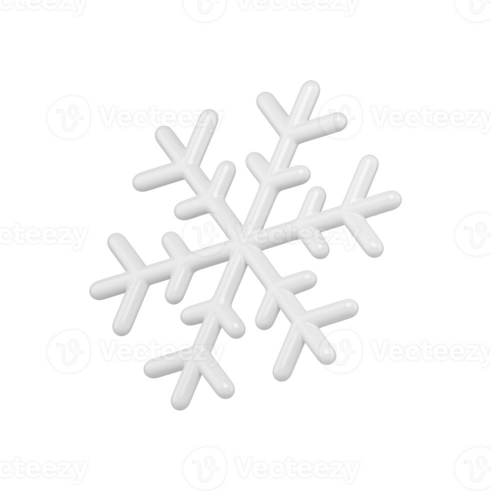 Christmas abstract snowflake. Geometric white minimalist crystal png