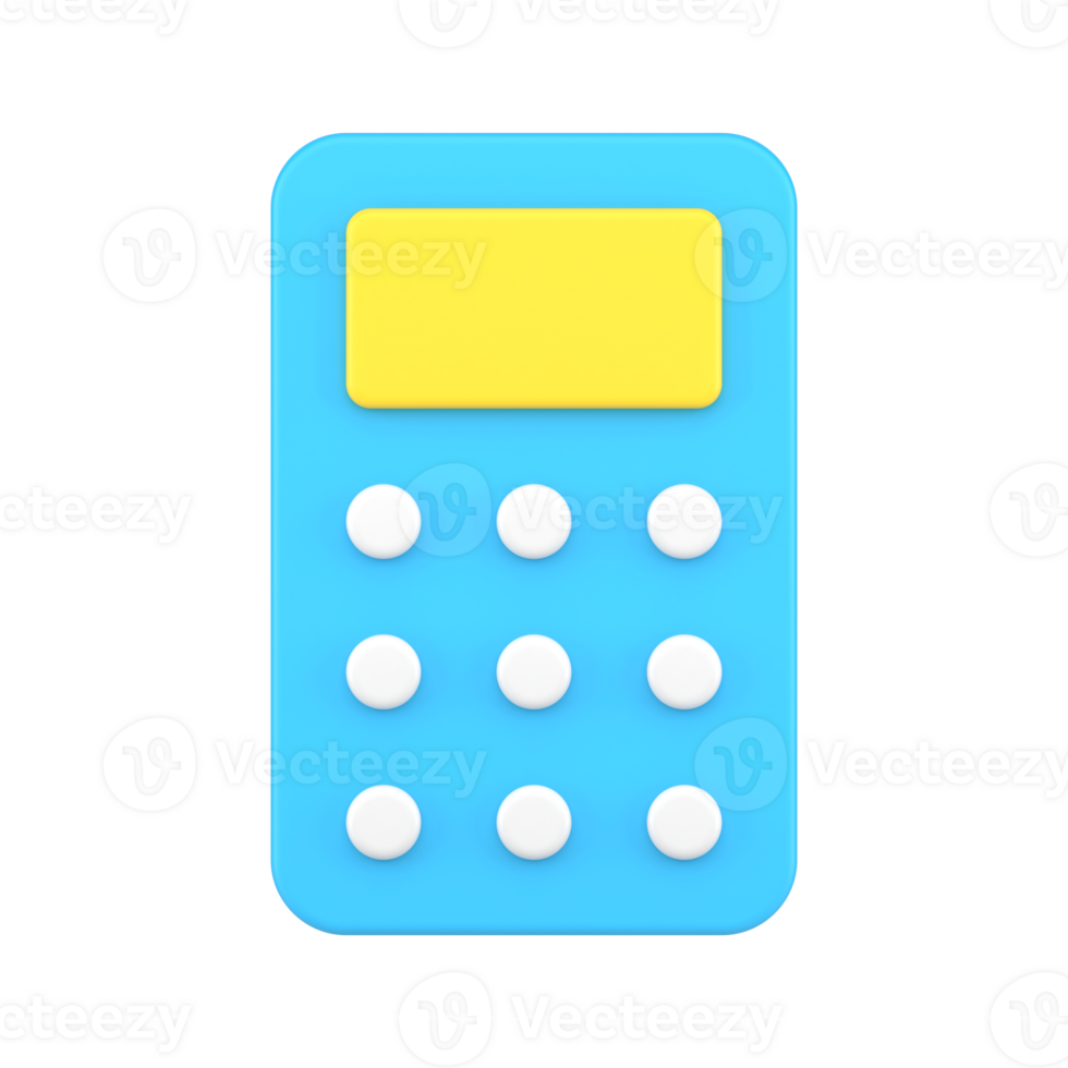 Blue remote control 3d icon. Digital device for wireless communication with gadgets png