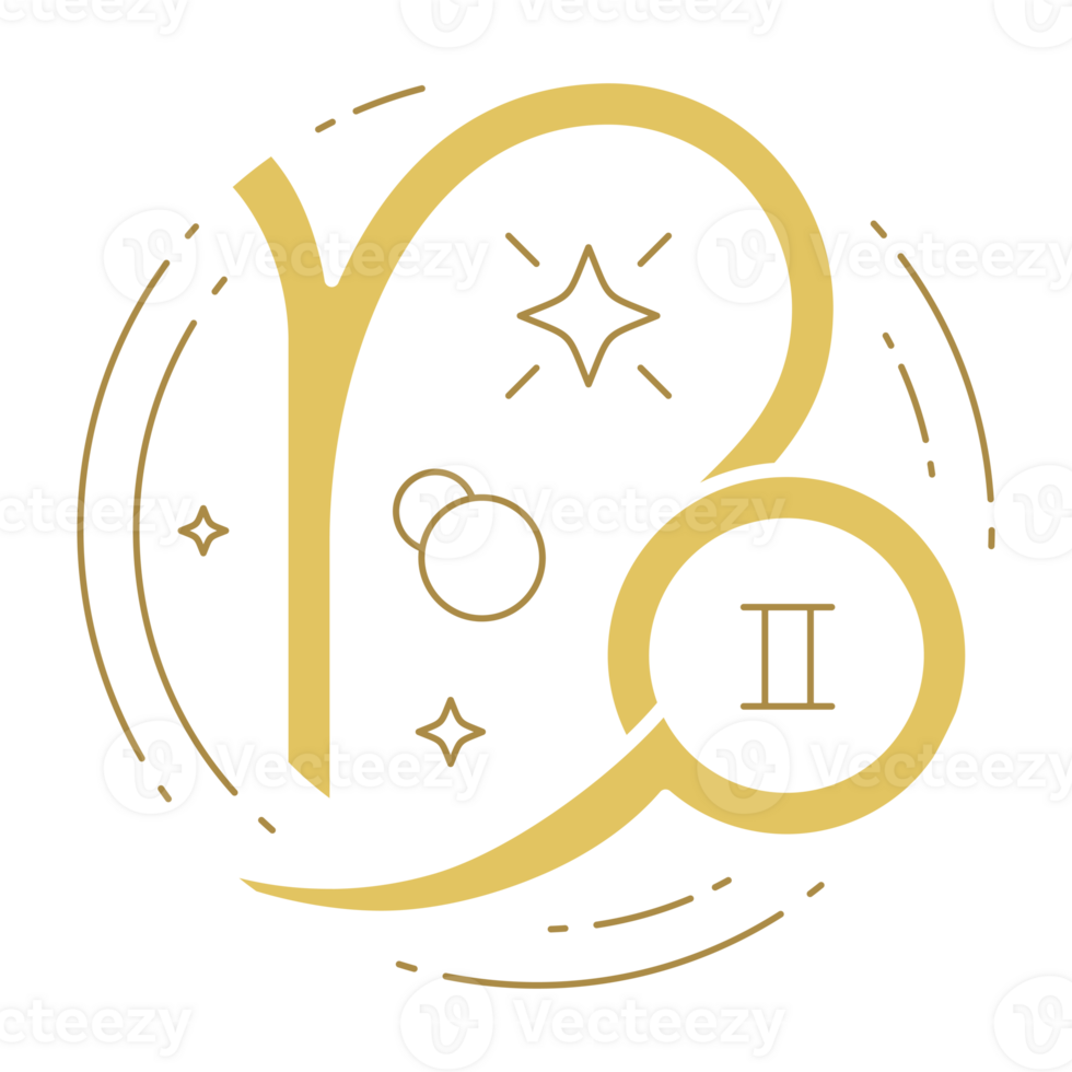 Capricorn Astrological Zodiac Line Art Sign png