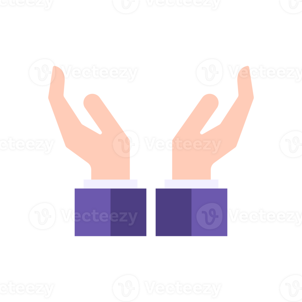 Business male hands in suit pointing on empty copy space advertising promo blank flat png