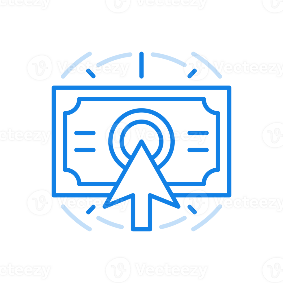 Buying currency line icon. Making payments and purchasing cash. png