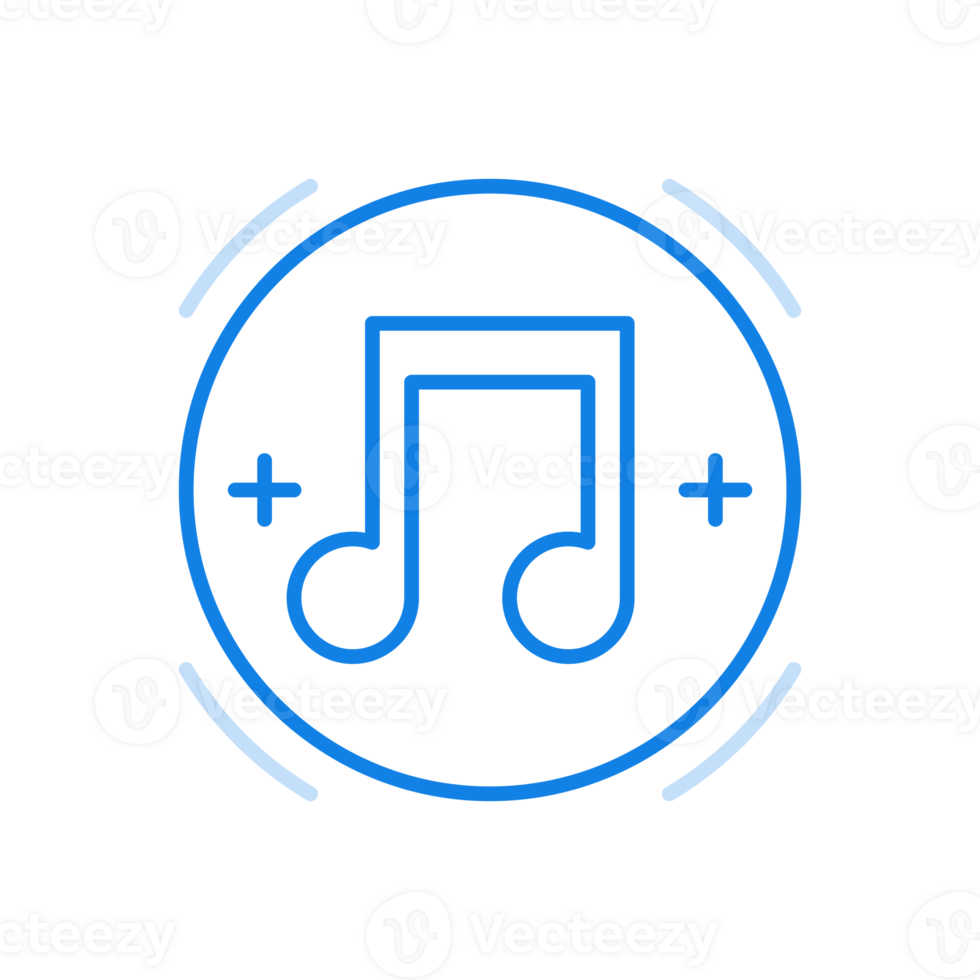 Music playlist line icon. Digital apps with lists of your favorite tunes. png