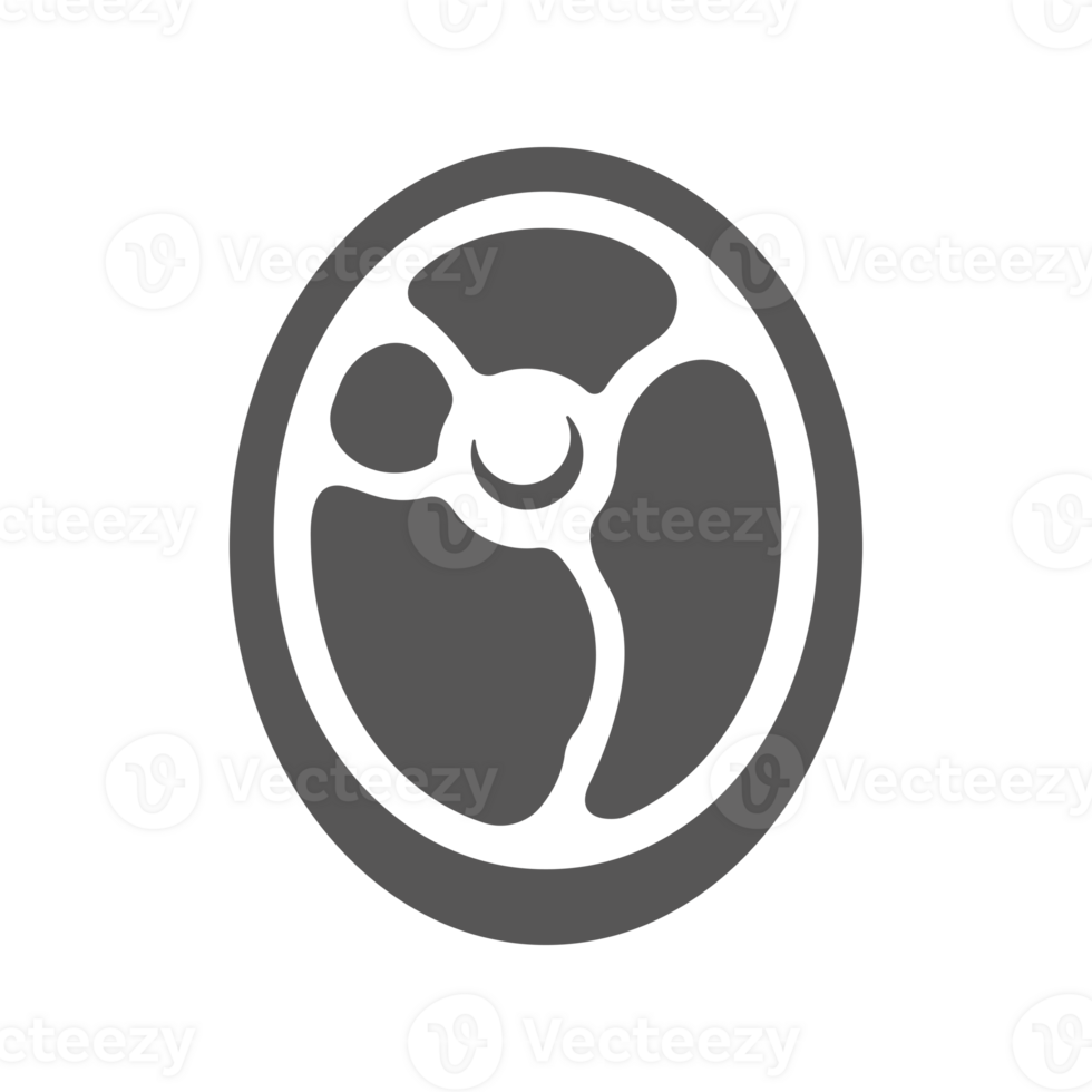 Fresh meat steak with bone silhouette vintage hand drawn illustration. png