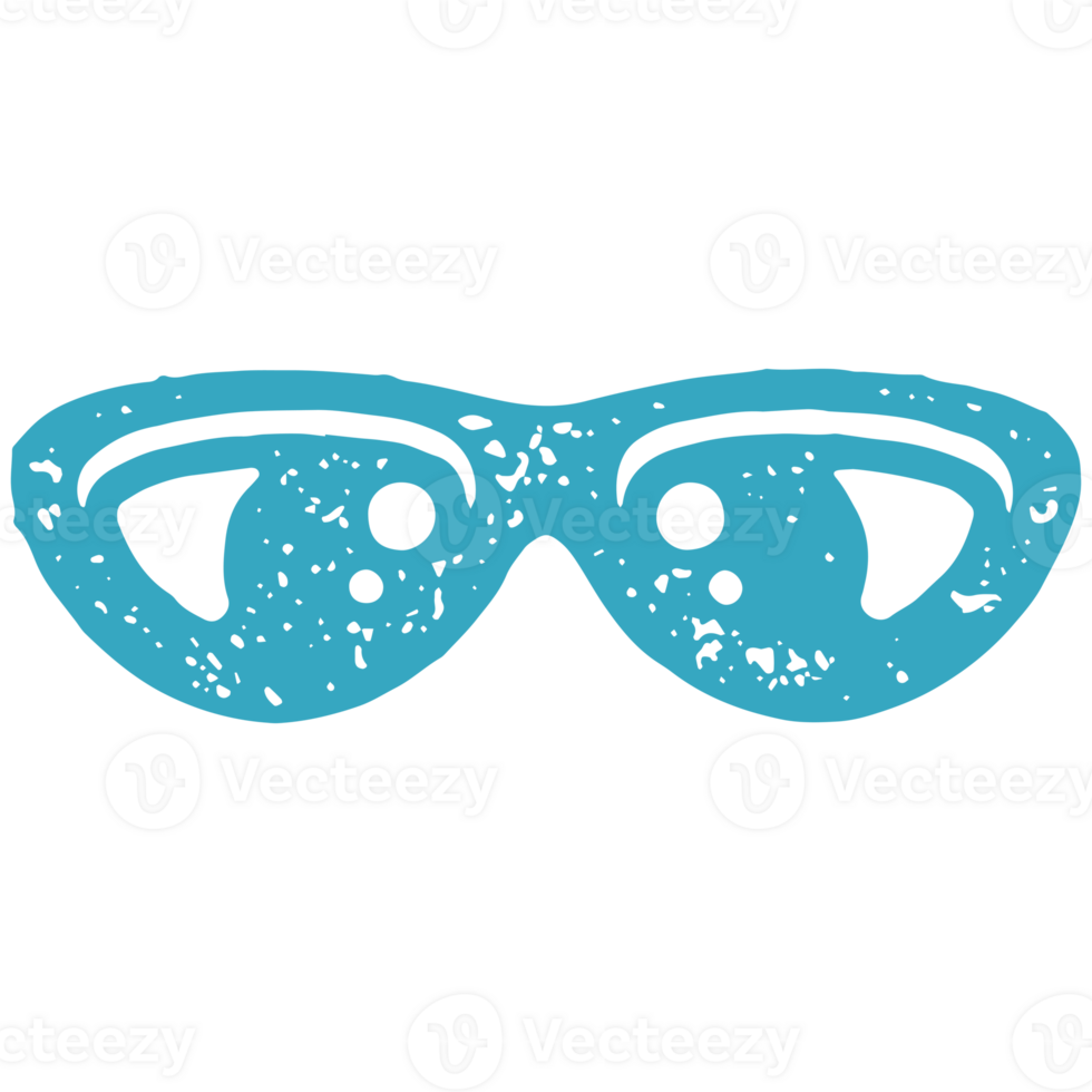 Glasses with transparent lens and eyeball optical accessory equipment for zoom blue grunge texture png