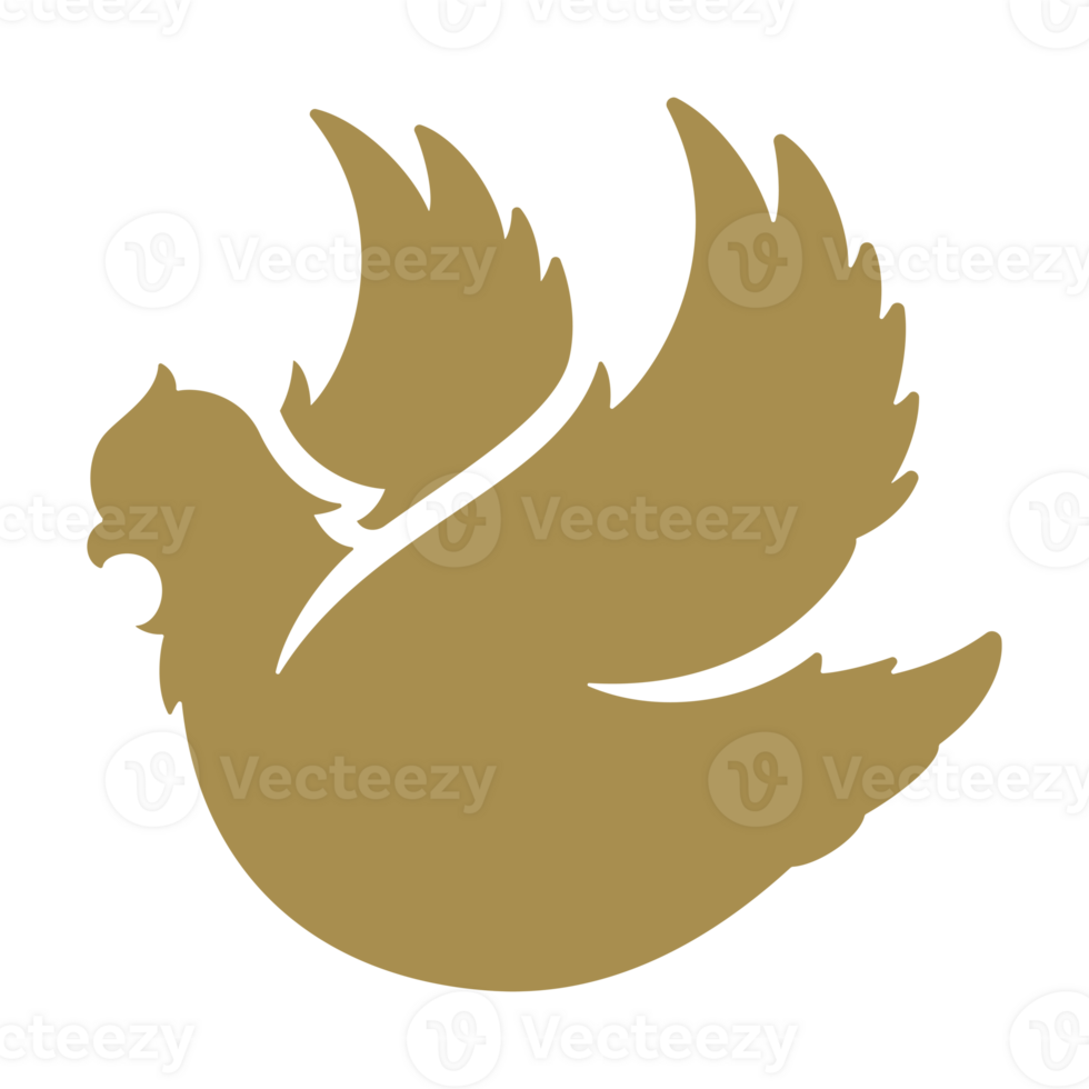 Flying dove hand drawn icon vintage illustration png