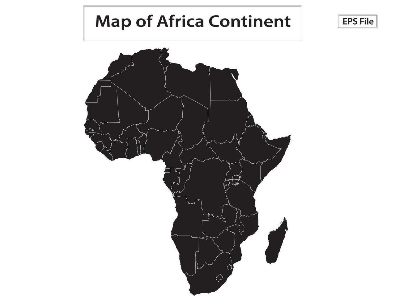 World map. Political maps of North and South America, Europe and Asia, Africa and Australia continents. World map countries and country names. vector