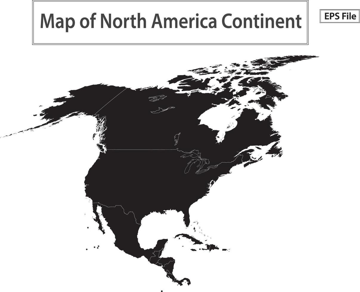 World map. Political maps of North and South America, Europe and Asia, Africa and Australia continents. World map countries and country names. vector