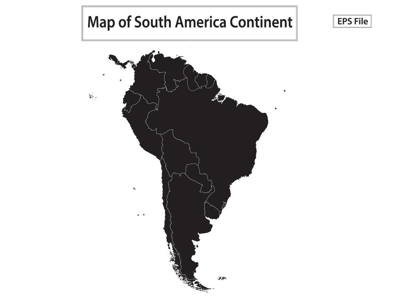 World map. Political maps of North and South America, Europe and Asia, Africa and Australia continents. World map countries and country names. vector