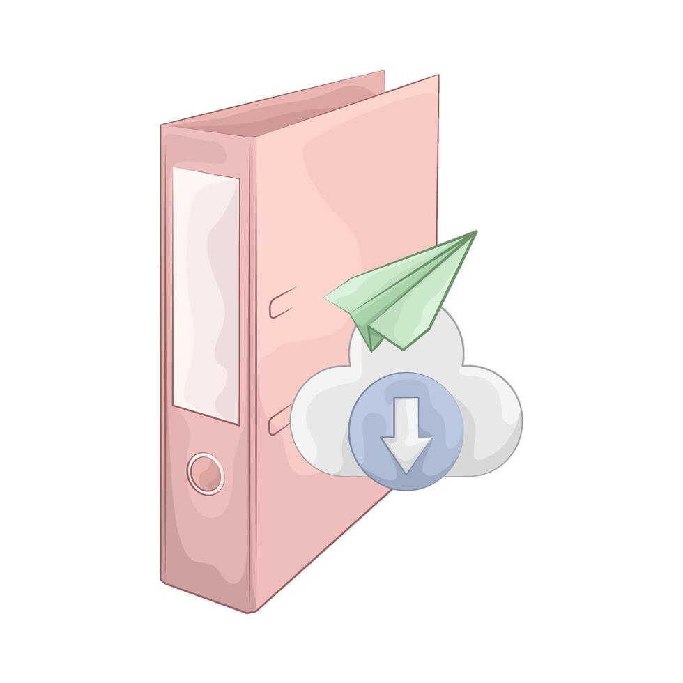 Illustration of folder vector