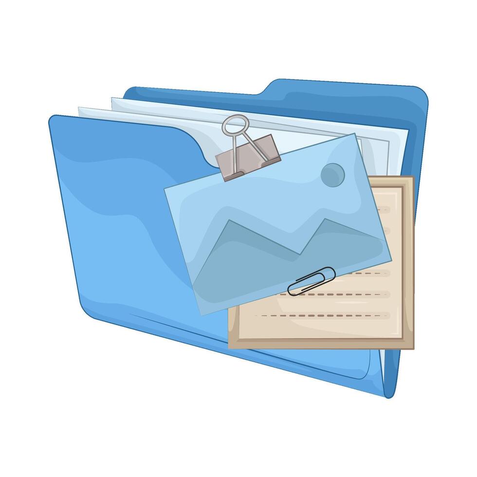Illustration of folder vector