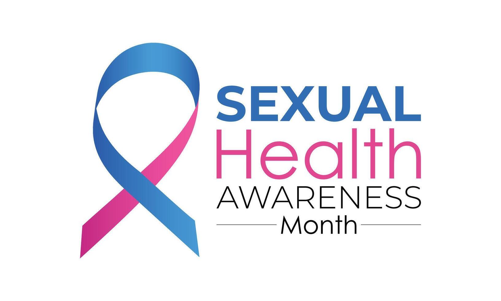 Sexual Health Awareness Month is observed every year on September. Banner poster, flyer and background design. illustration. vector