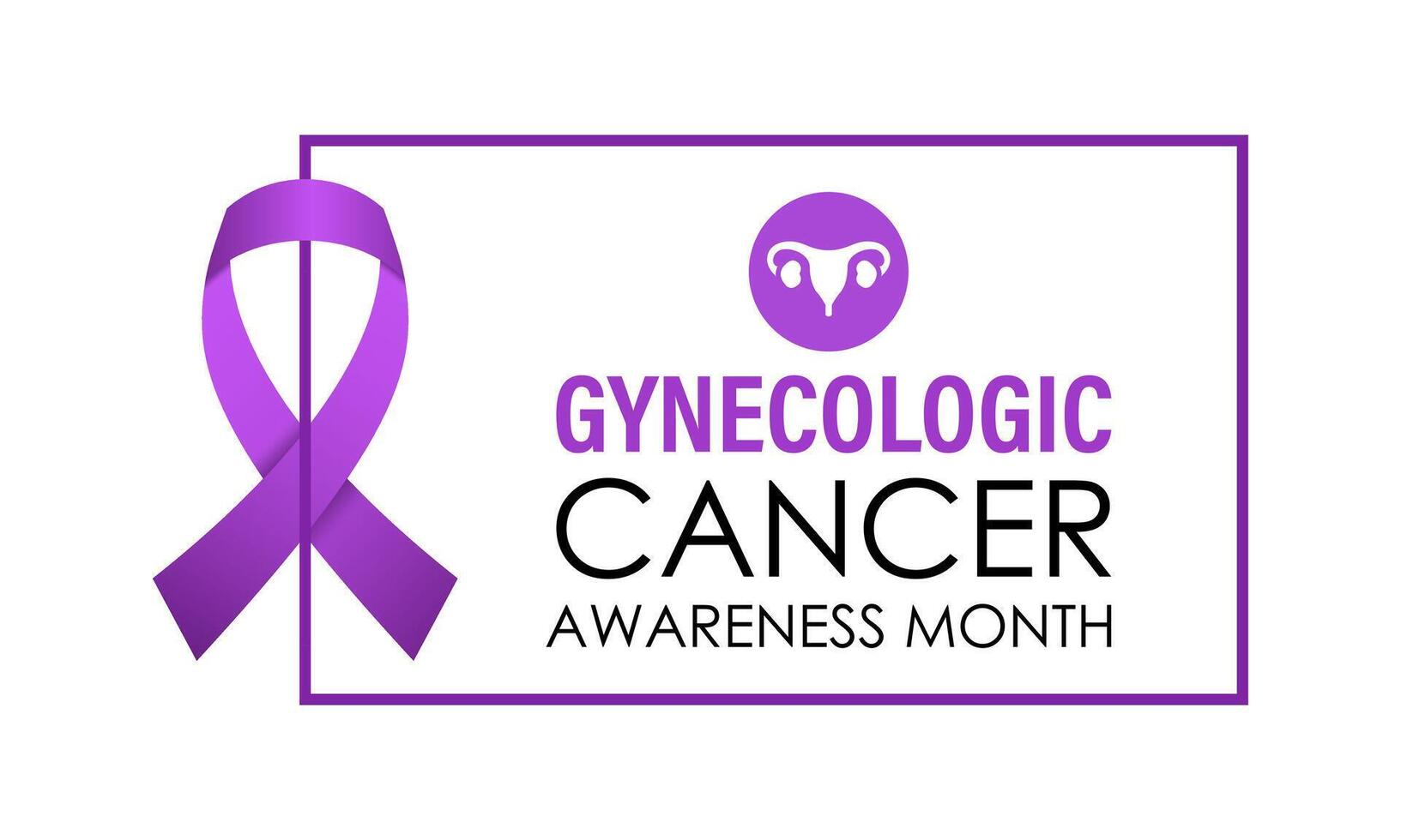 Illustration for Gynecologic Cancer Awareness Month is september. Background, Poster, Banner, Advertising, and background design. Calligraphy Realistic Teal Ribbon. vector
