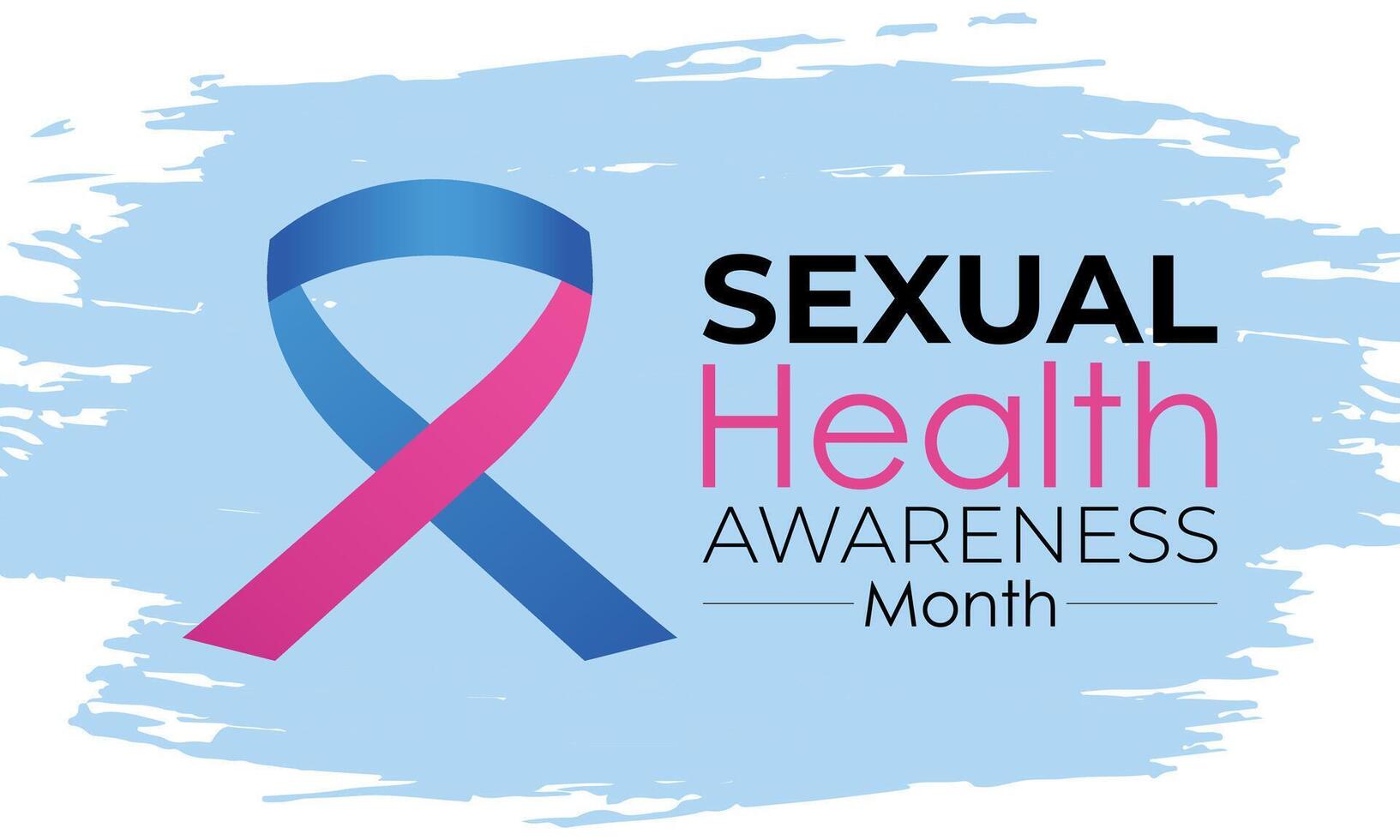 Sexual Health Awareness Month is observed every year on September. Banner poster, flyer and background design. illustration. vector