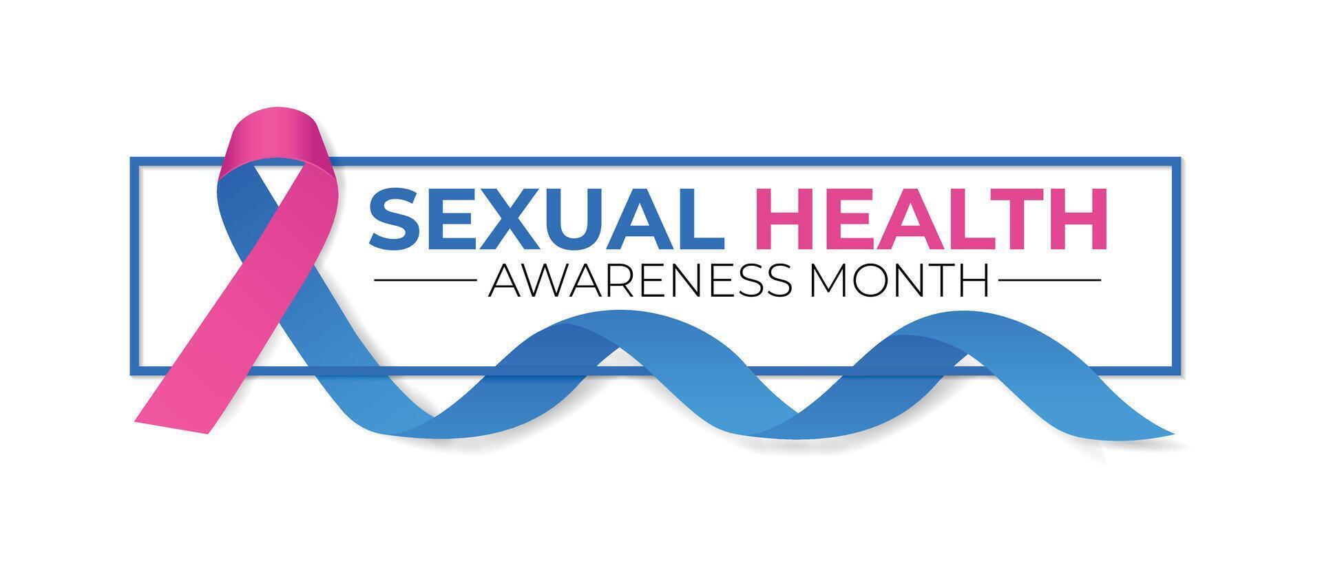 Sexual Health Awareness Month is observed every year on September. Banner poster, flyer and background design. illustration. vector