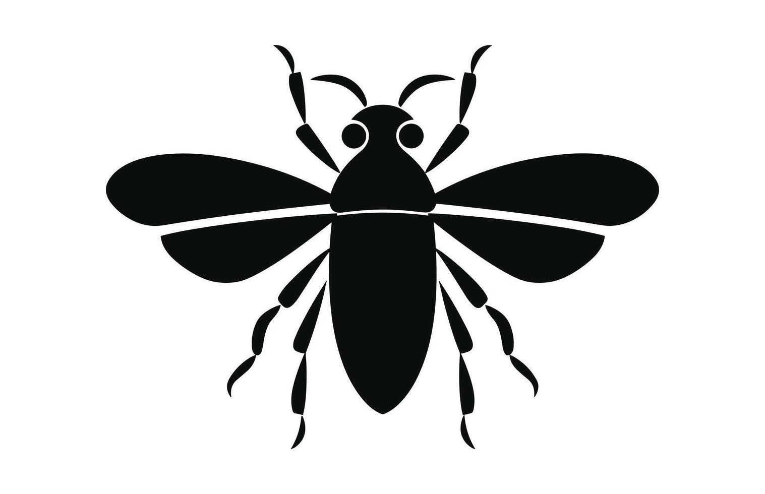 Insect black Silhouette Clip art vector