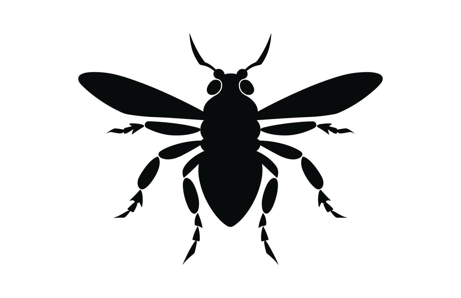 Insect black Silhouette Clip art vector