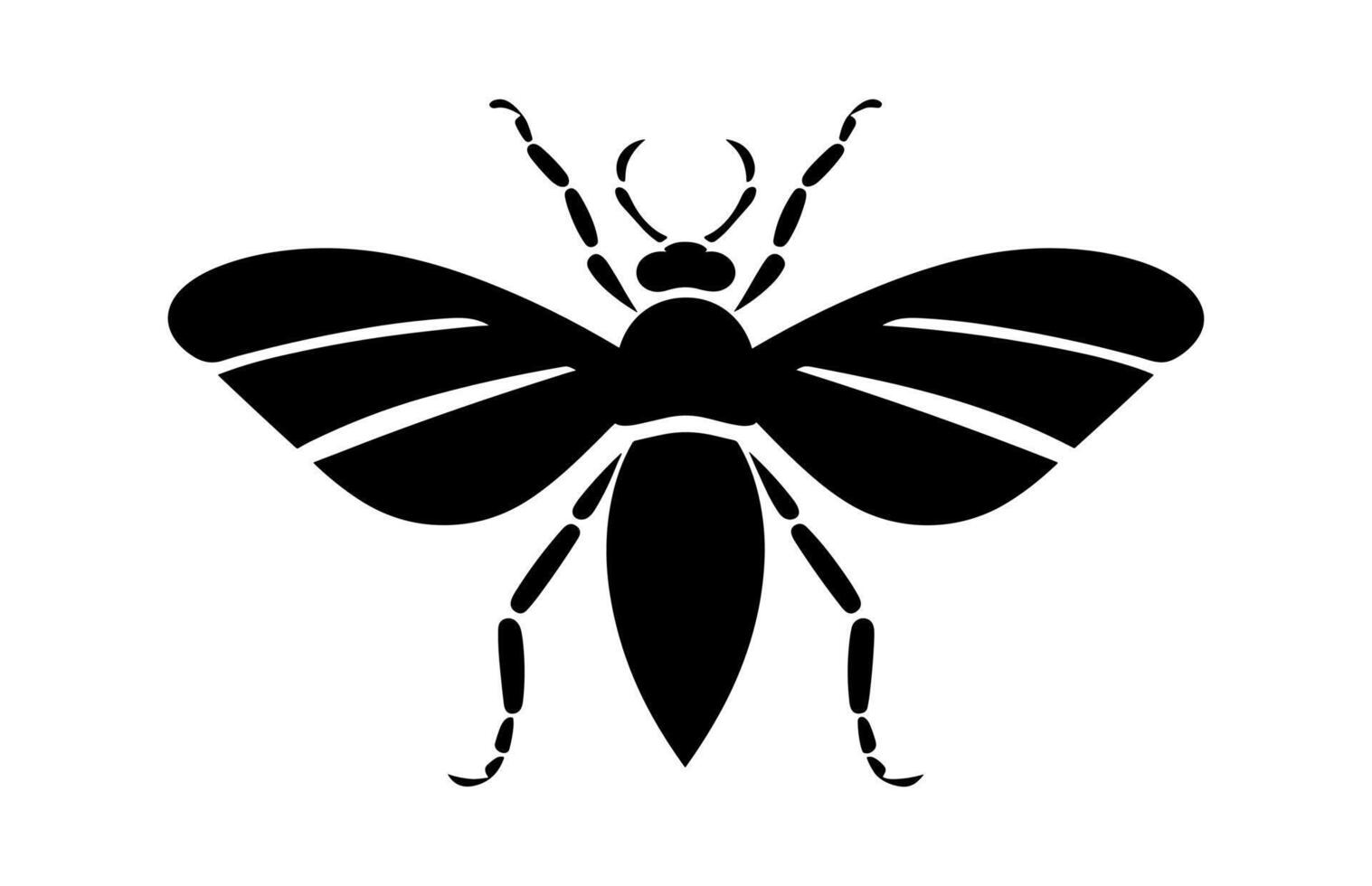 Insect black Silhouette Clip art vector