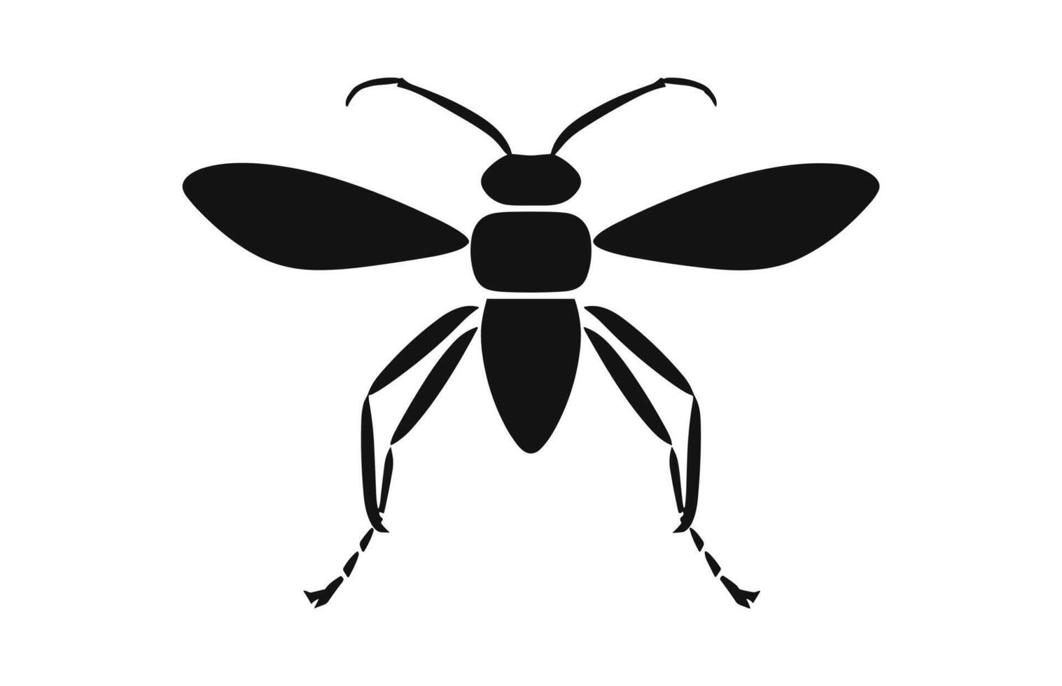 Insect black Silhouette Clip art vector