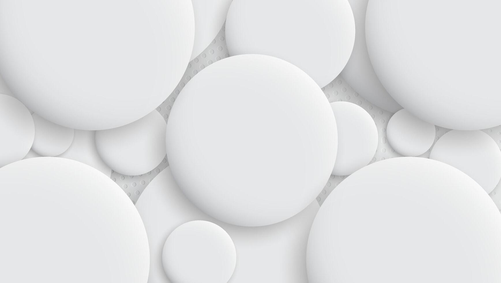 Abstract background with 3d fields. White bubble. vector