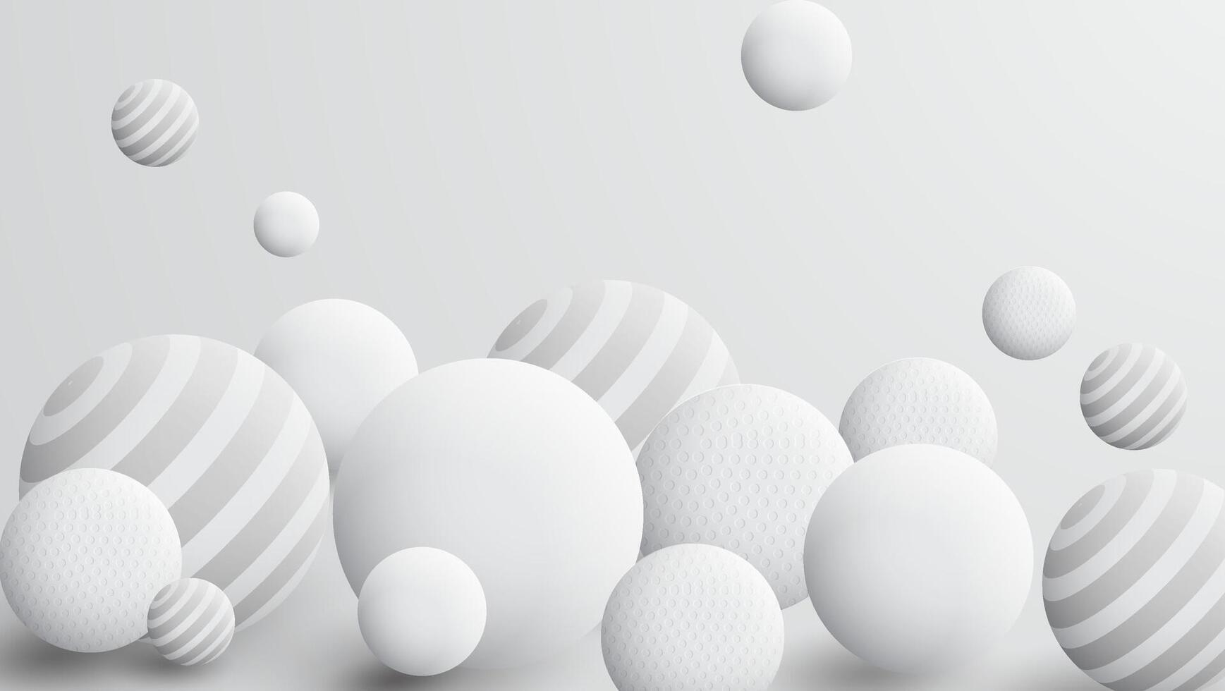 Abstract background with 3d fields. White bubble. vector