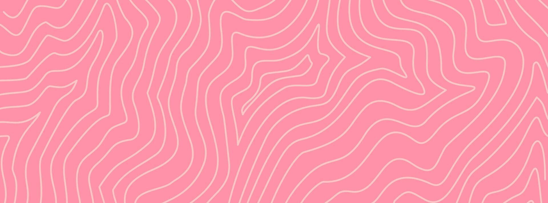 abstract wavy pink pastel background. abstract wave pink background. topographic contour background. contour lines background. Topographic map contour background. vector