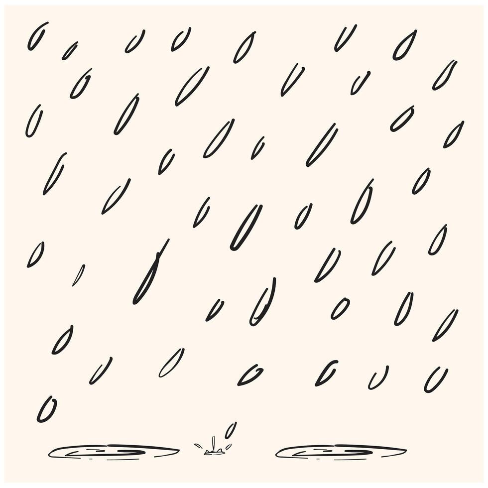 Water splatter drop liquid With illustration style doodle and line art vector