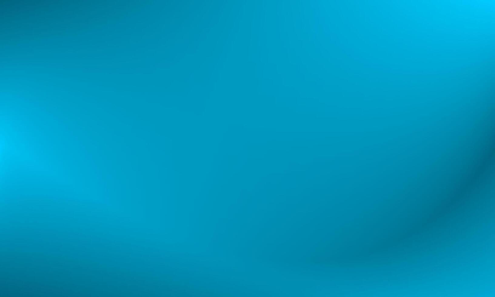 Abstract smooth aqua blue background. Gradient mesh illustration for digital wallpaper, room backdrop, advertising display, banner, surface, landing page, website cover vector