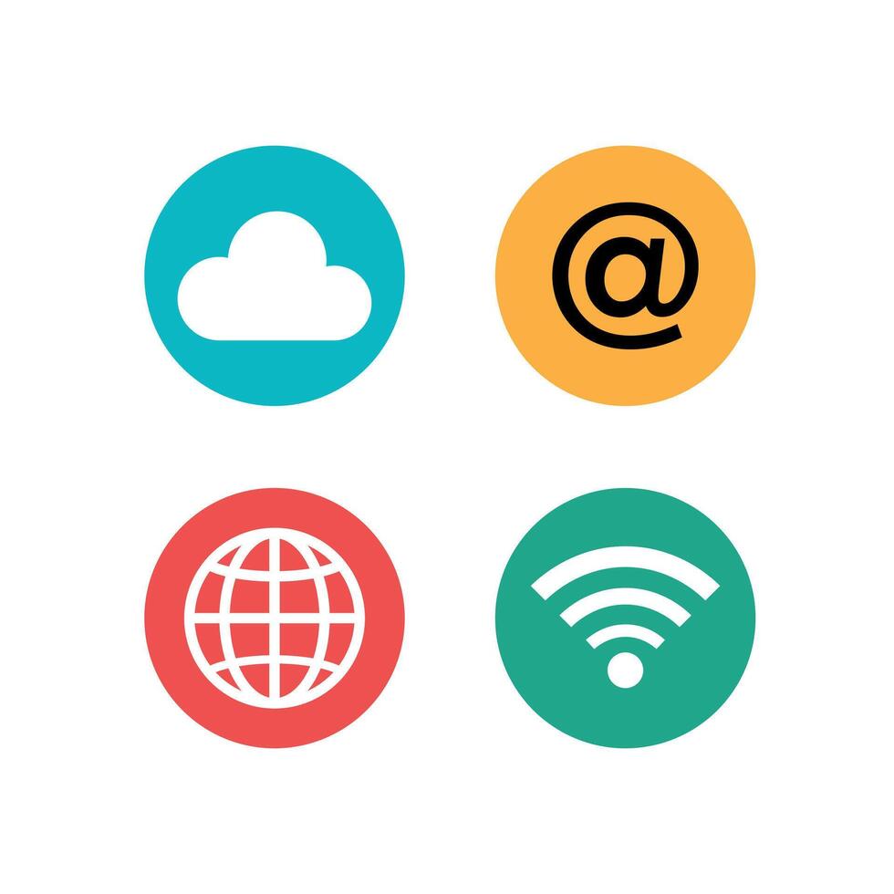 internet icon collection vector