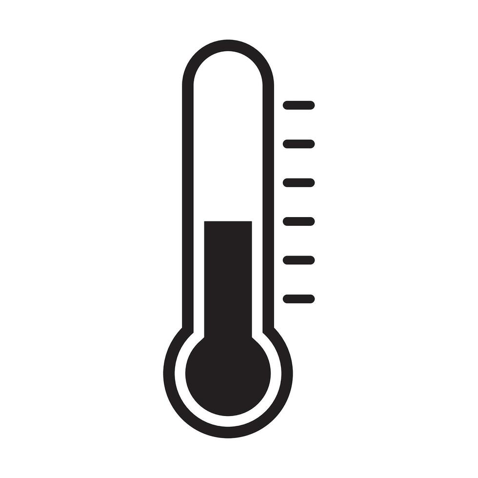 Thermometer icon for graphic design, logo, web site, social media, mobile app, ui illustration vector