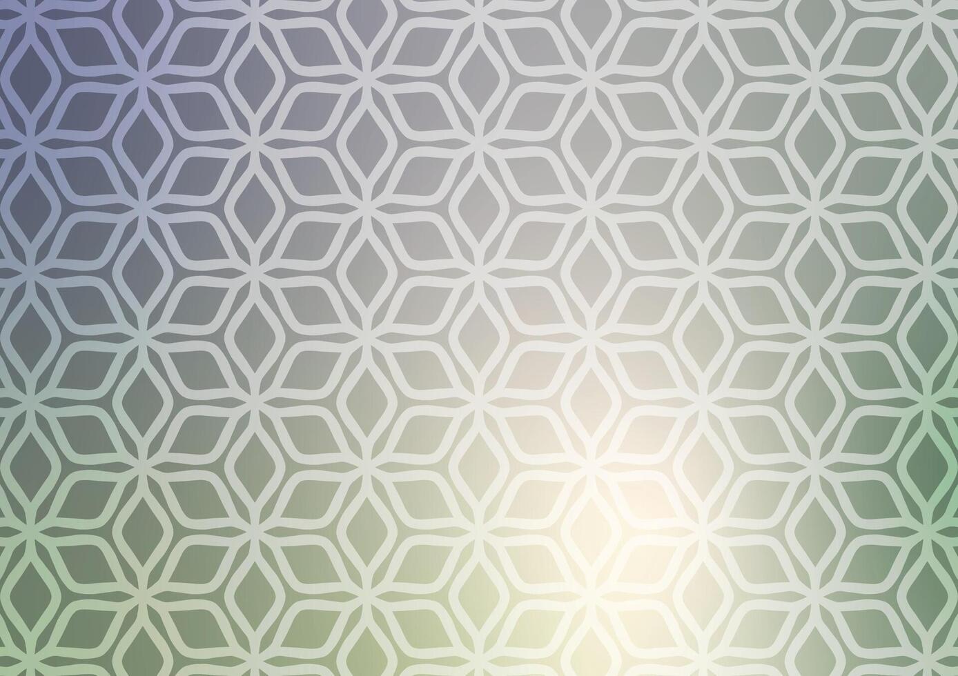 Geometric gradient green light pattern background vector