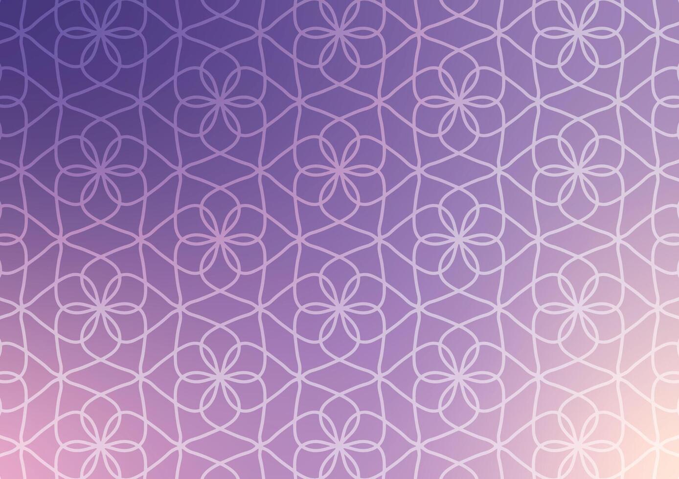 Gradient soft flower line pattern wallpaper background vector