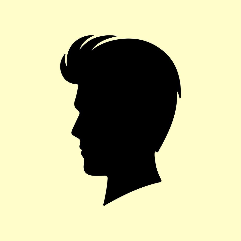 Elegant Hairstyles for Modern Men. vector