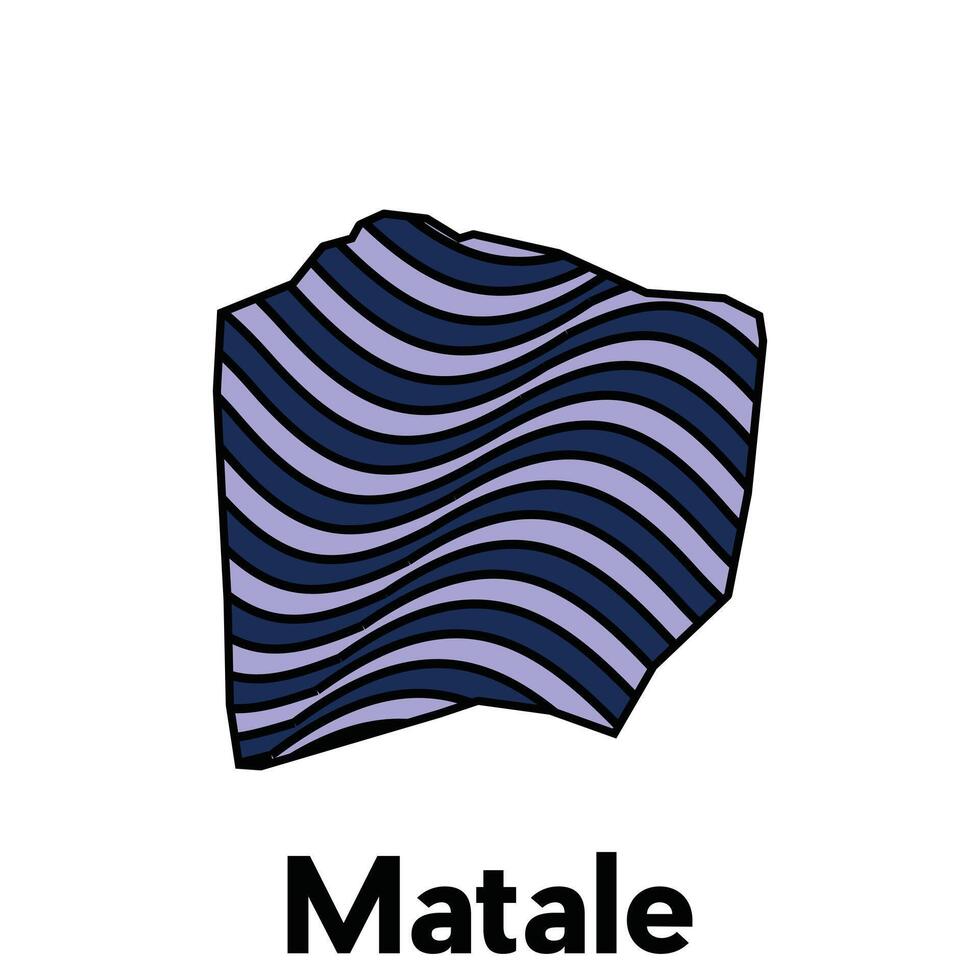 map of Matale City, Borders of for your infographic. illustration design template vector