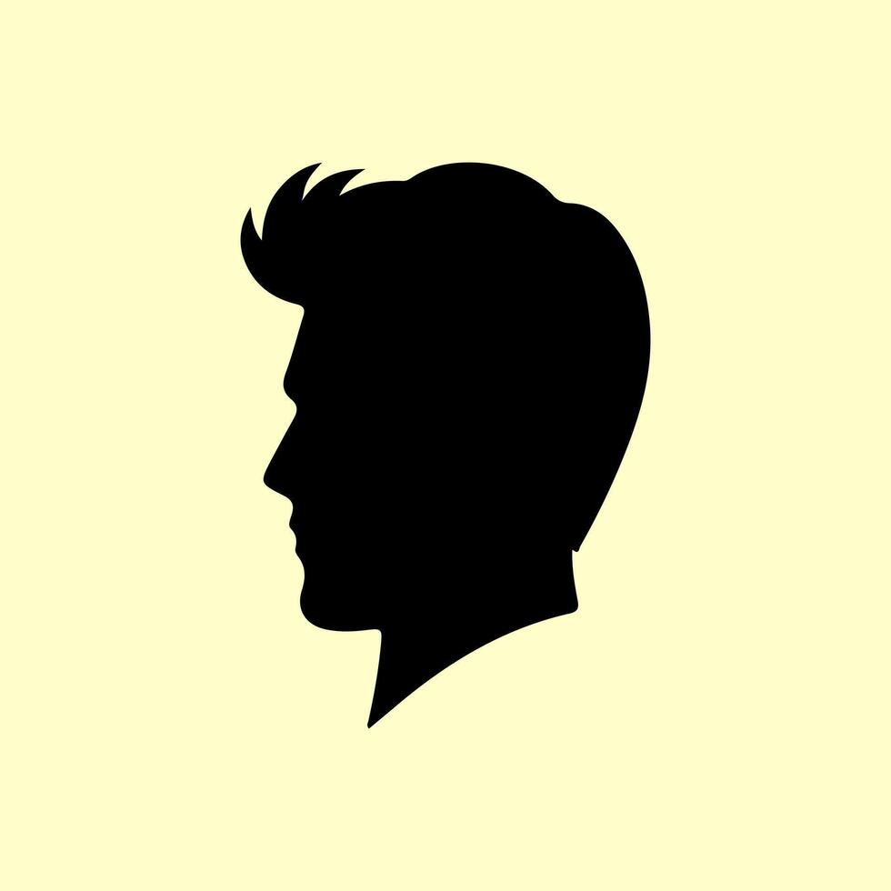 Elegant Hairstyles for Modern Men. vector