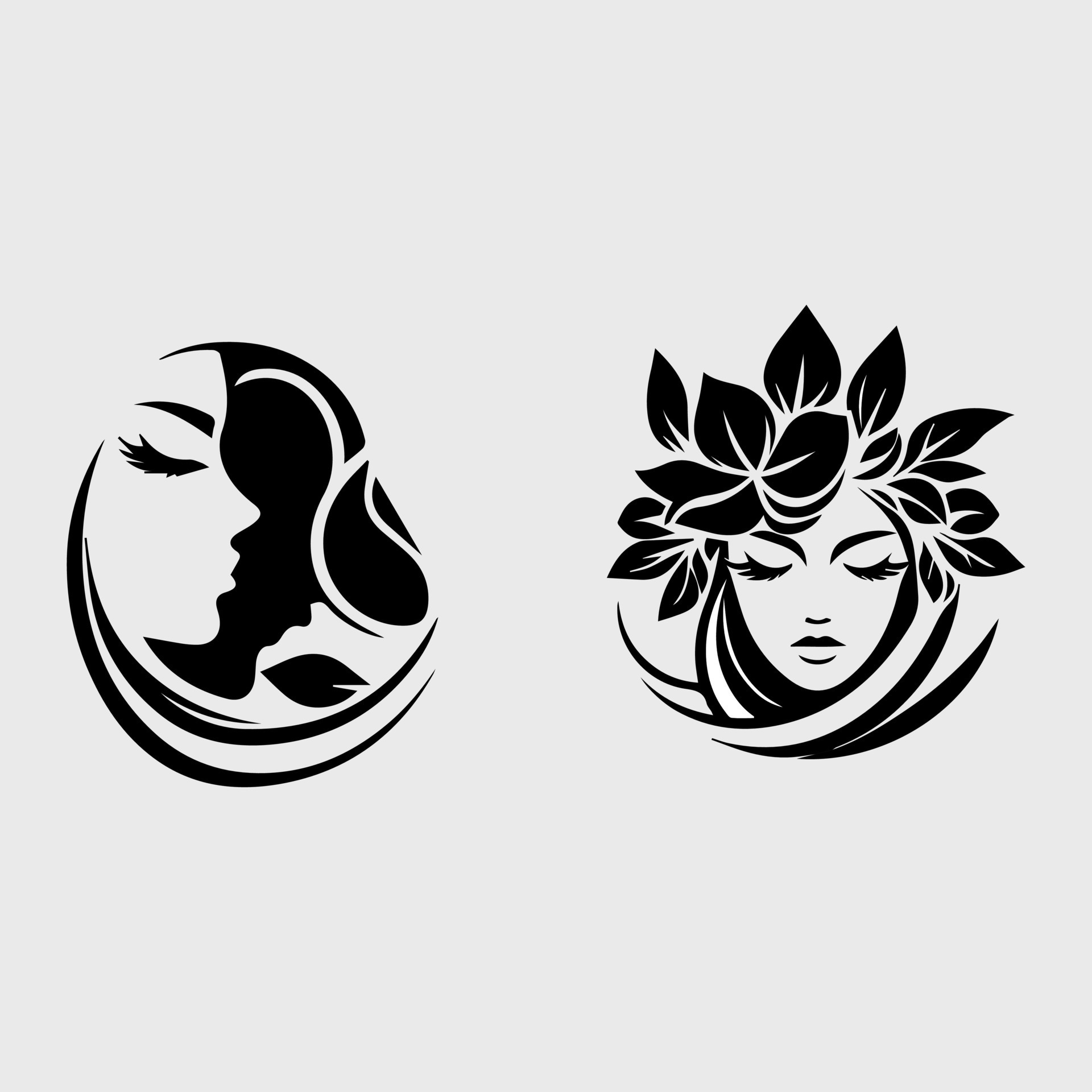 Elegant Hairstyles for Modern Women. 48307099 Vector Art at Vecteezy