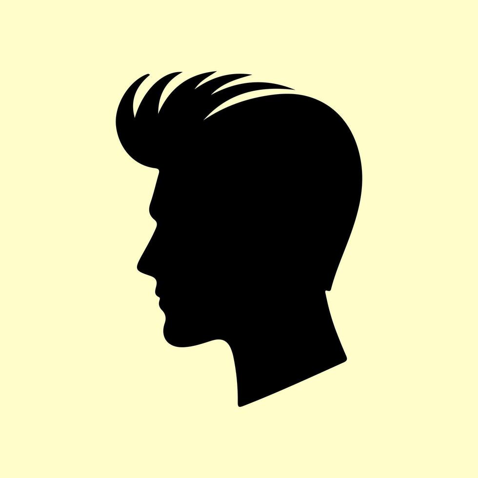 Elegant Hairstyles for Modern Men. vector