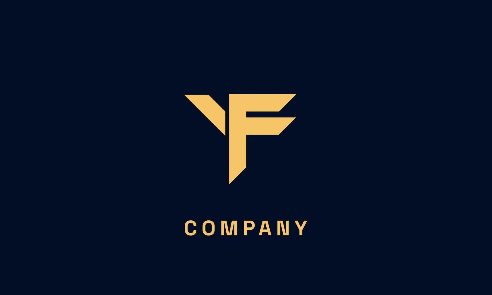 Deep Blue YF Logo for your Business vector