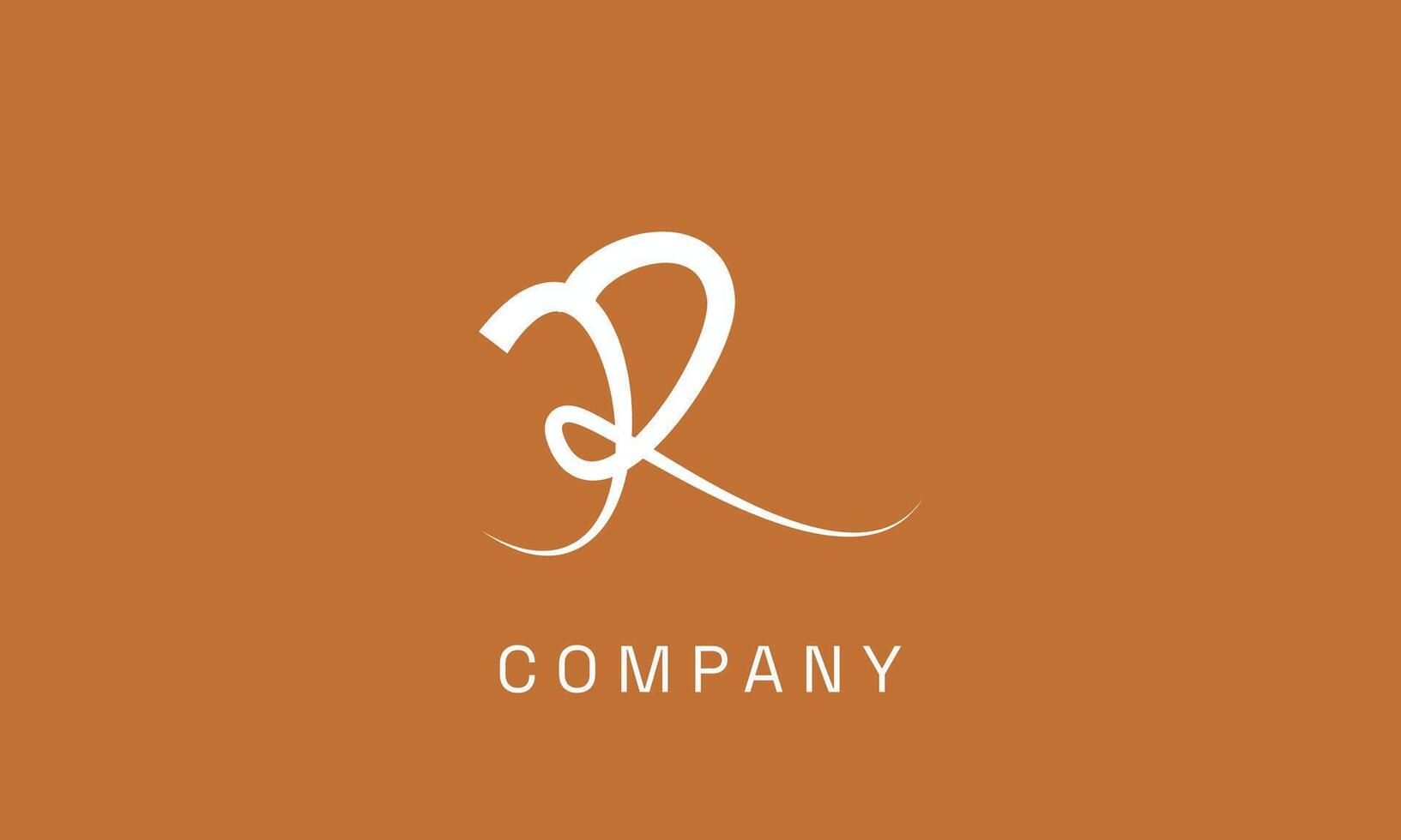 Handwriting R Logo for your Business vector