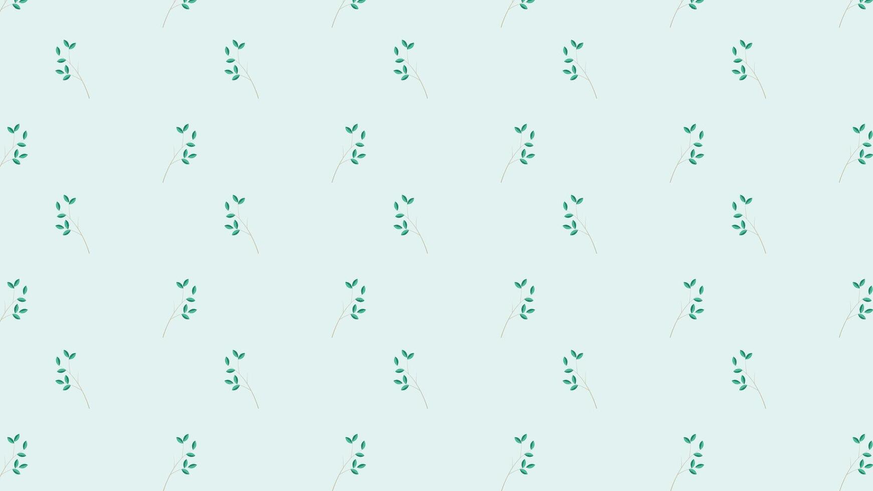 Beautiful Leaves with branch Pattern on light Background. Hand-drawn leaves branch design for packaging, fabric print, social media and other use. vector