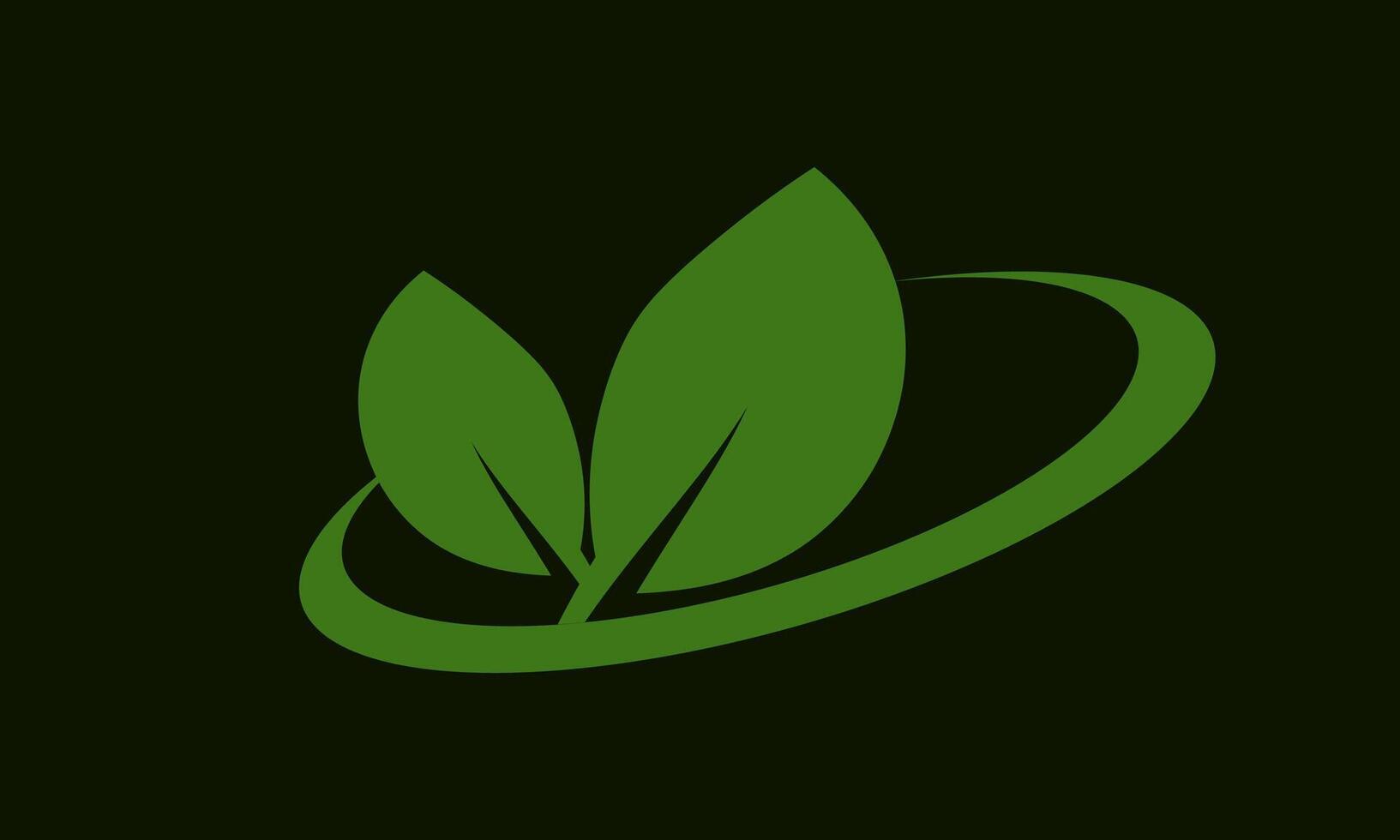 Simple green leaf Logo for your Business vector