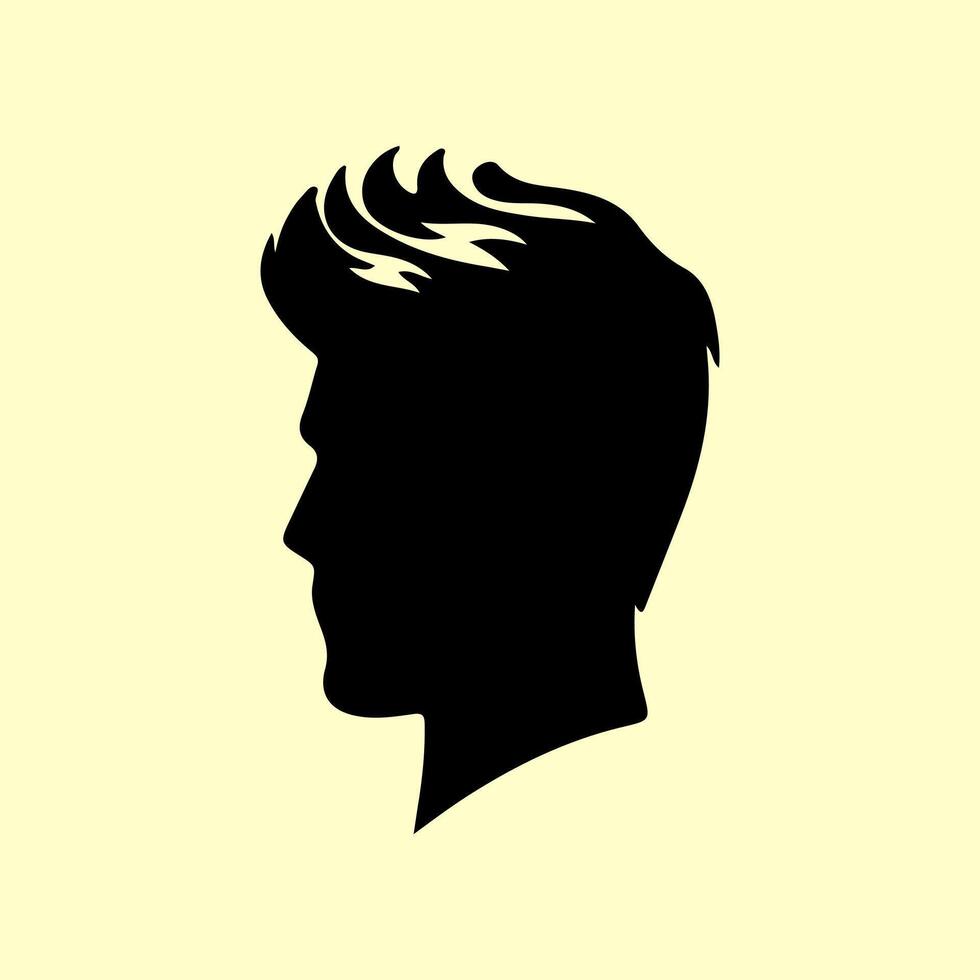 Elegant Hairstyles for Modern Men. vector