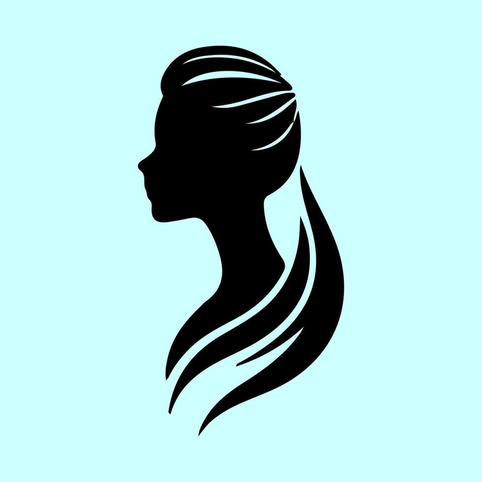 Elegant Hairstyles for Modern Women. vector