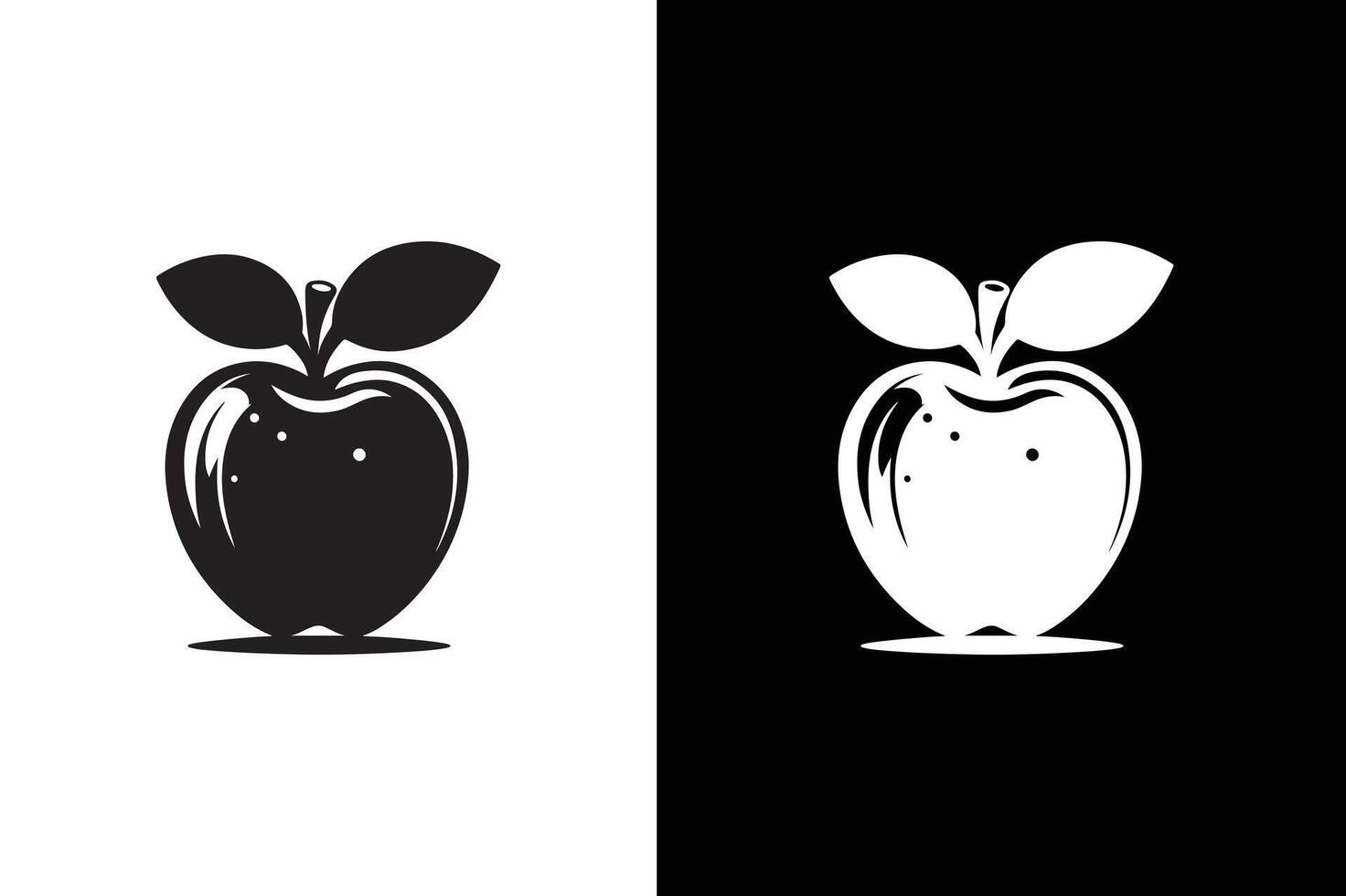 Apple Icon silhouette white background. Apple icon. Apple icon. apple symbols for your web design vector