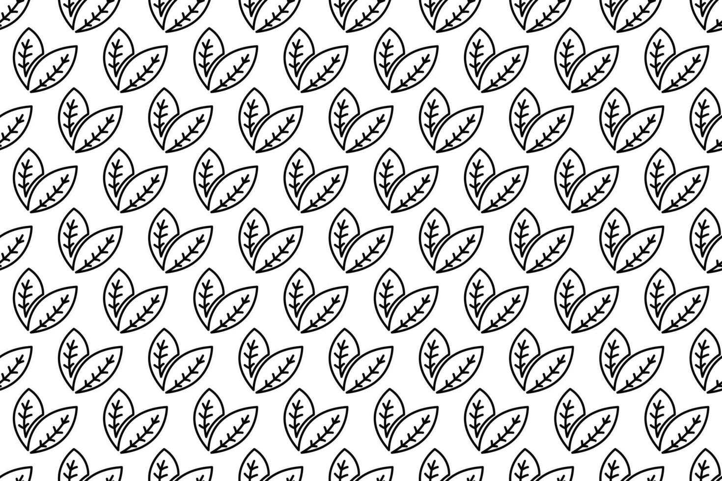 Abstract leaf seamless pattern background vector