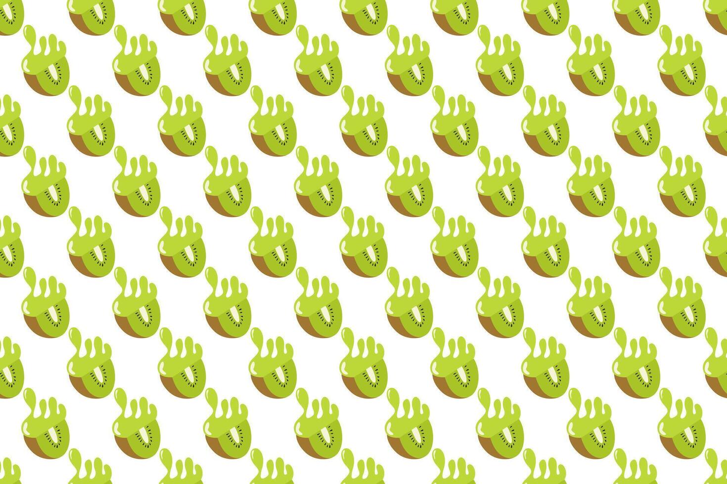 Kiwi fruit seamless pattern background vector