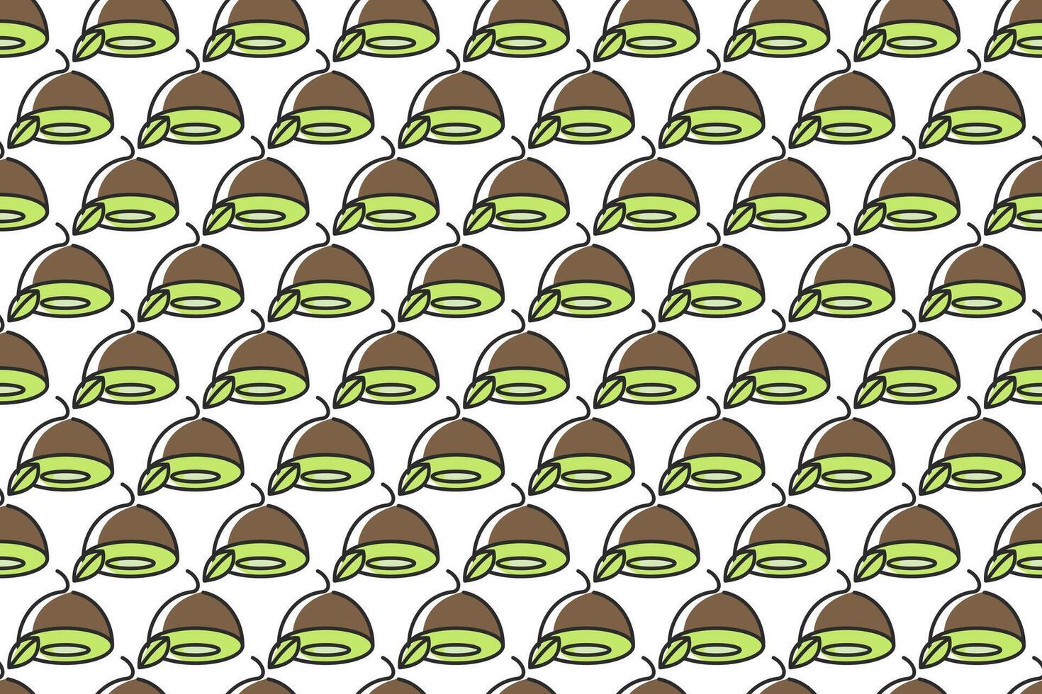 Kiwi fruit seamless pattern background vector