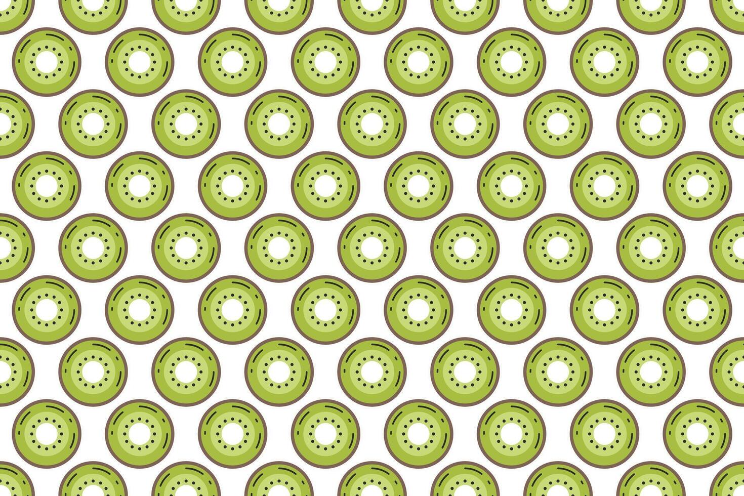 Kiwi fruit seamless pattern background vector