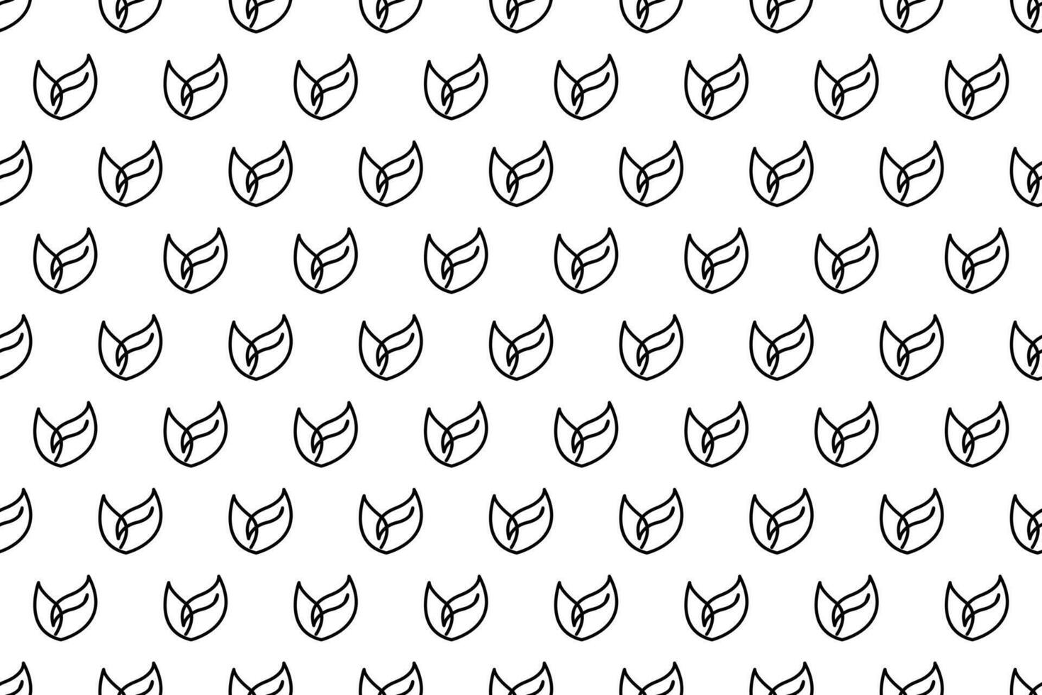 Abstract leaf seamless pattern background vector